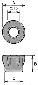 フランジフォームナット　寸法