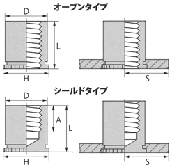 スタンドオフスペーサー 図面