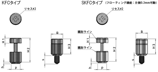 コンパクトセルクレストファスナー 図面