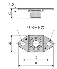 ケージナット 図面