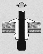 スピードリベット打鋲順序1